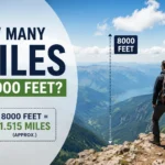 how many miles is 8000 feet