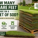 how many square feet are on a pallet of sod