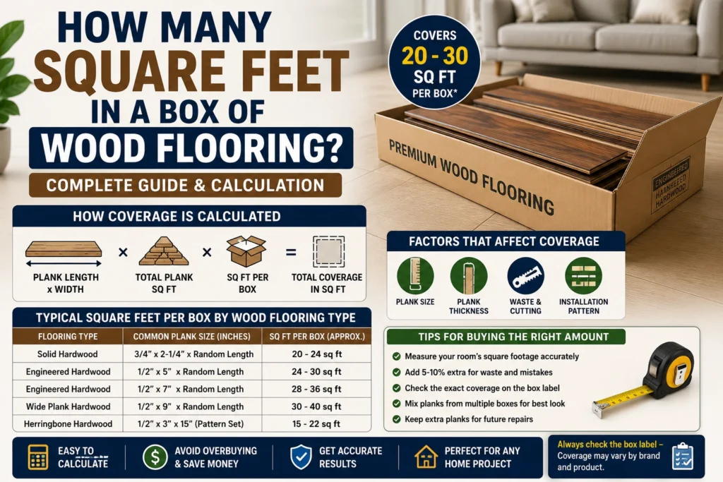 how many square feet in a box of wood flooring