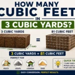 how many cubic feet in 3 cubic yards