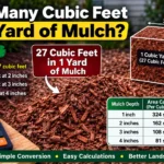 how many cubic feet in yard of mulch