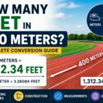 how many feet in 400 meters