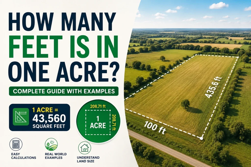 how many feet is in one acre