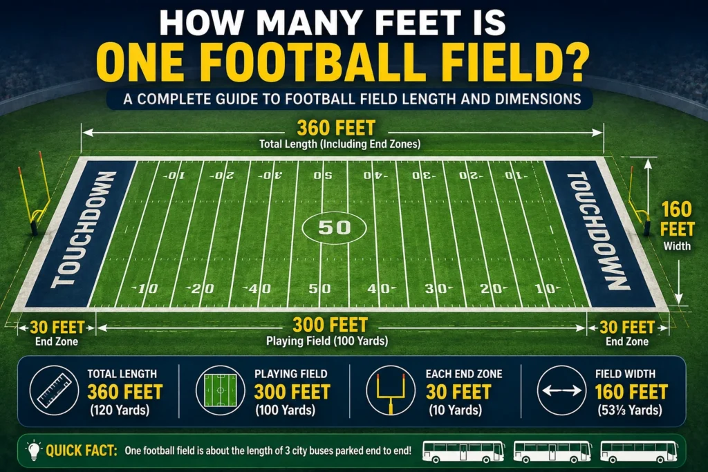 how many feet is one football field
