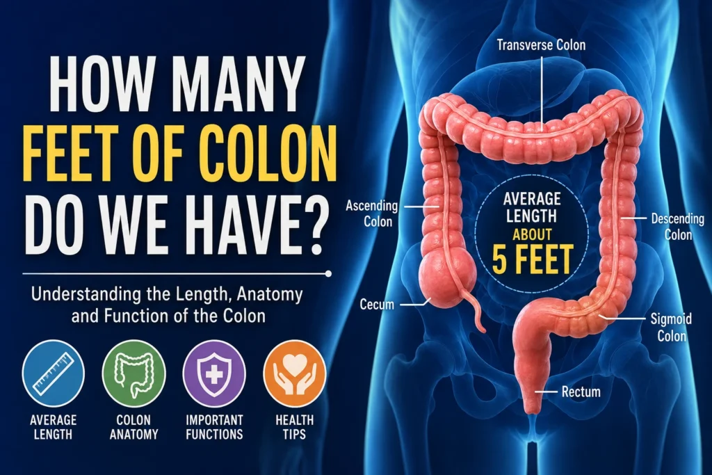 how many feet of colon do we have