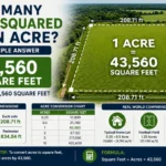 how many feet squared is an acre