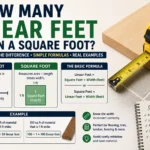 how many linear feet are in a square foot