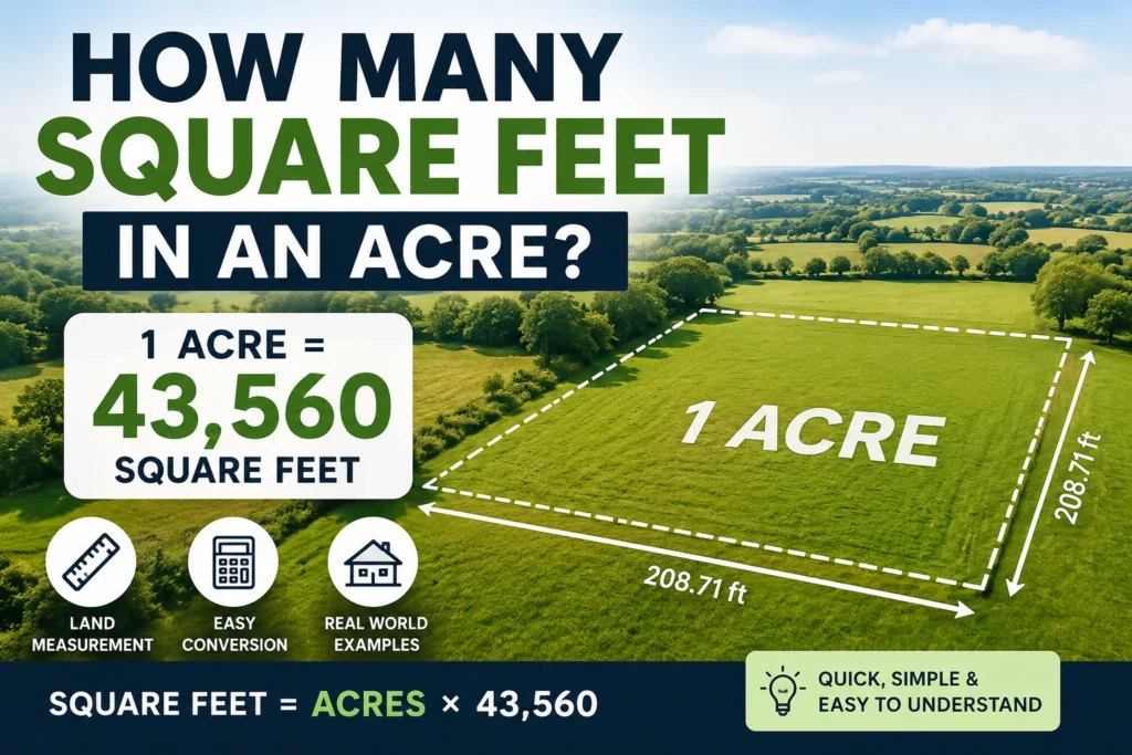 how many square feet in an acre