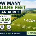how many square feet in an acre