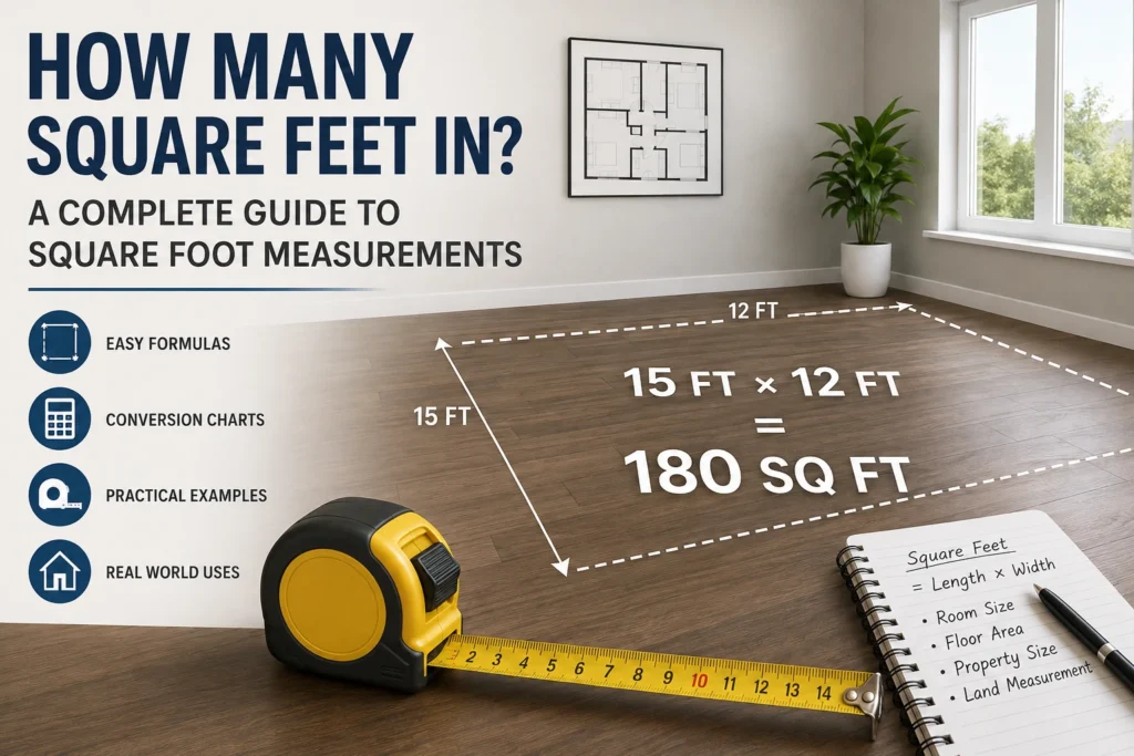 how many square feet in