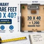 how many square feet is 30 x 40