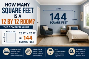 how many square feet is a 12 by 12 room